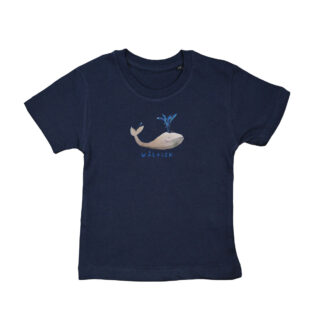-shirt met walvis van biologisch katoen voor kinderen van 2 tot 6 j